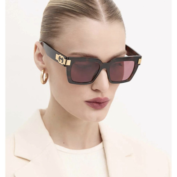 NWT Gucci GG1689S-002 Havana 54mm Sunglasses